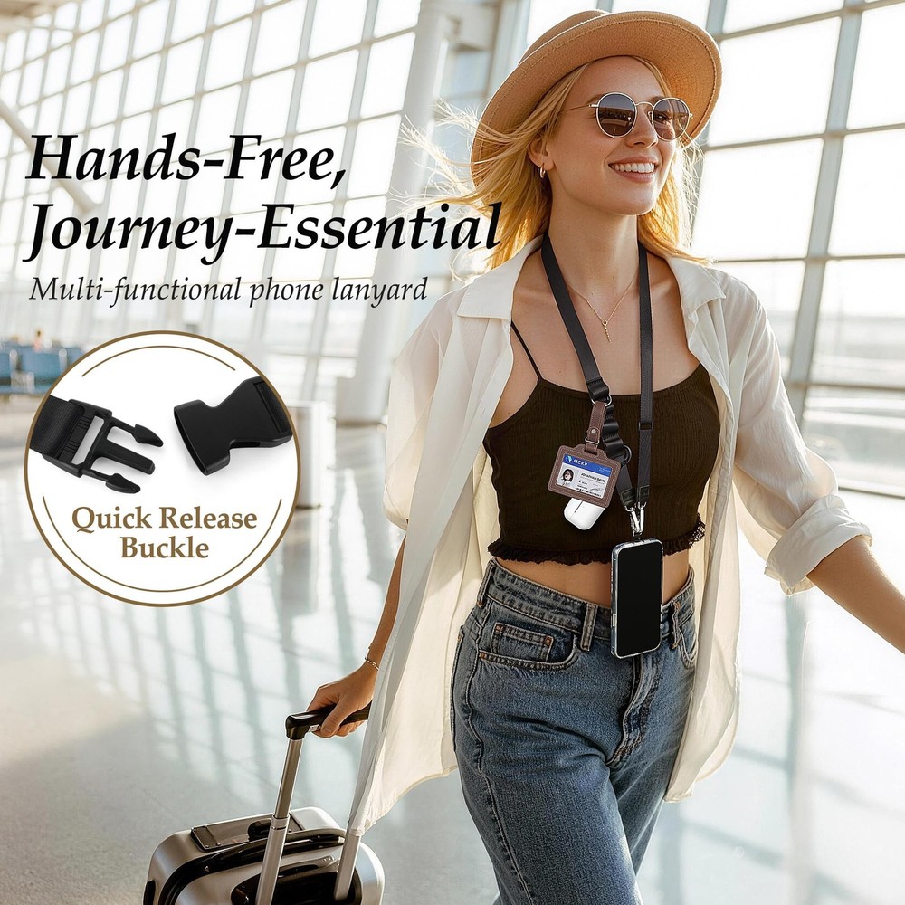 Multifunctional Phone Lanyard Black