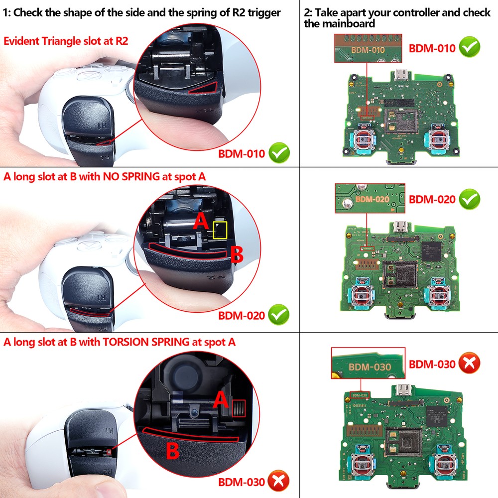 eXtremeRate Clicky Hair Trigger Kit Shoulder Buttons Bumper for PS5 Controller