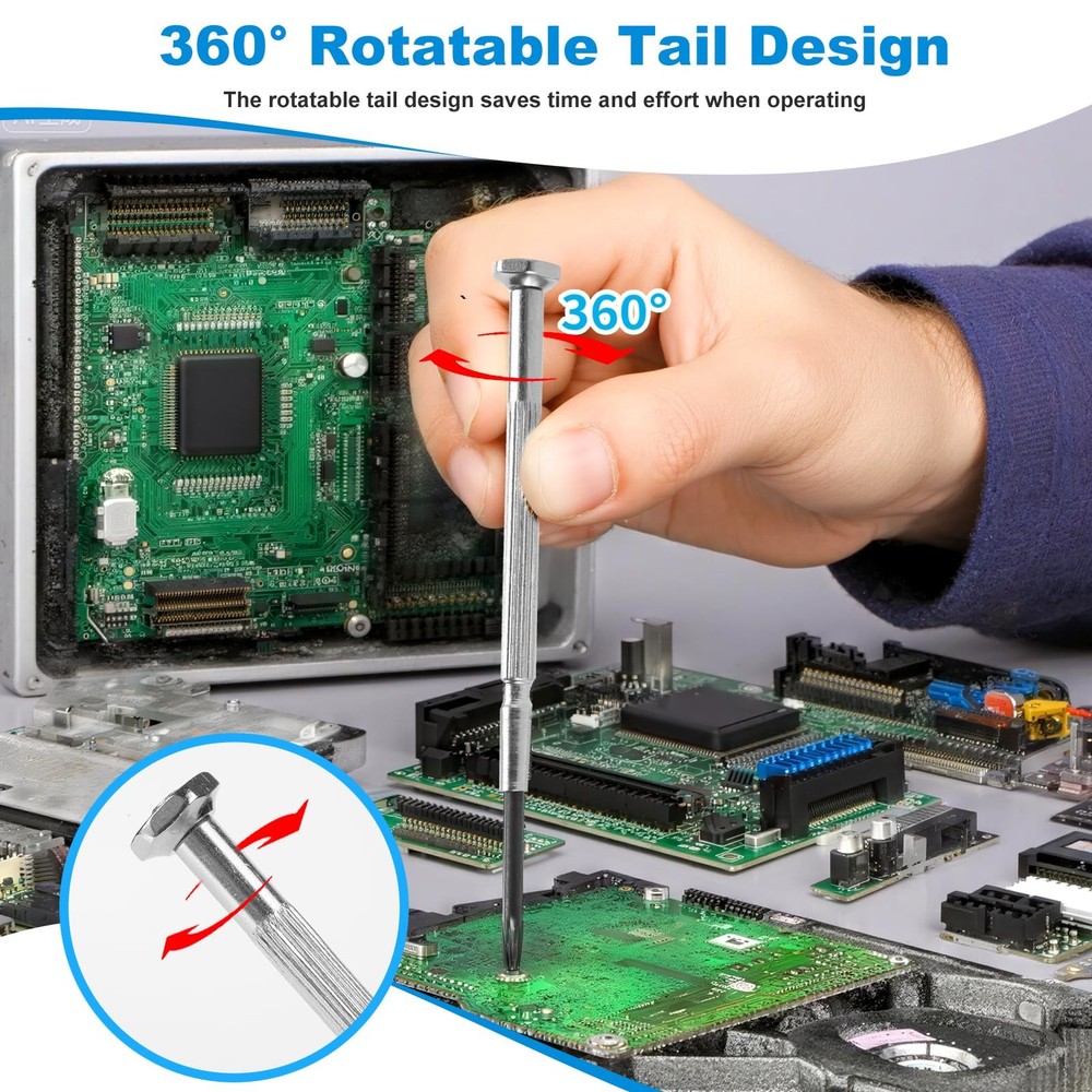 11 Pcs Small Precision Screwdriver Set, Tiny Screwdriver Set, Mini Screw Driv...