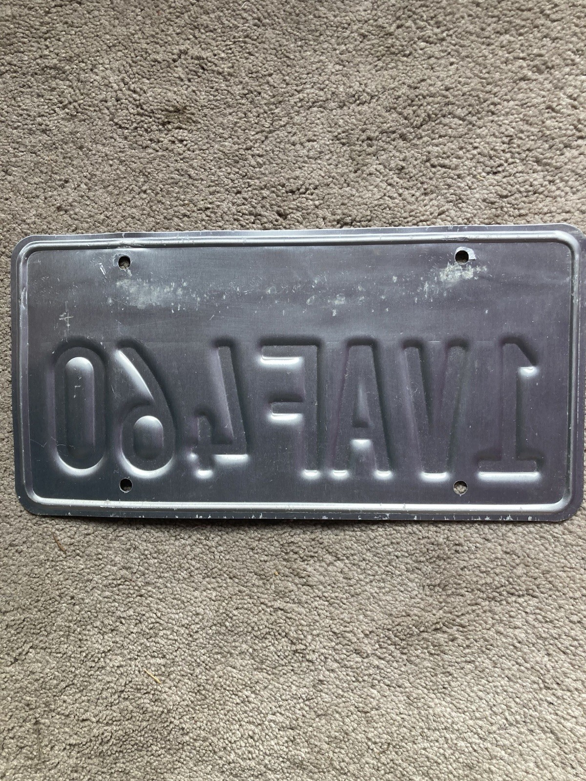 1999 California "Whale Tail" License Plate - 1VAF 460 - Nice Natural!