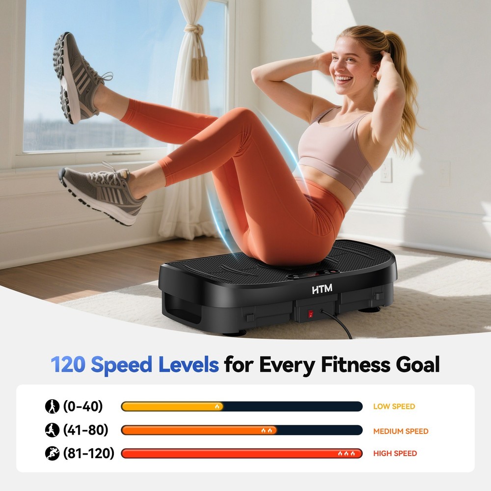 Exercise Machine Vibrate Platform Full Body Shaker Workout Vibrating Shaking