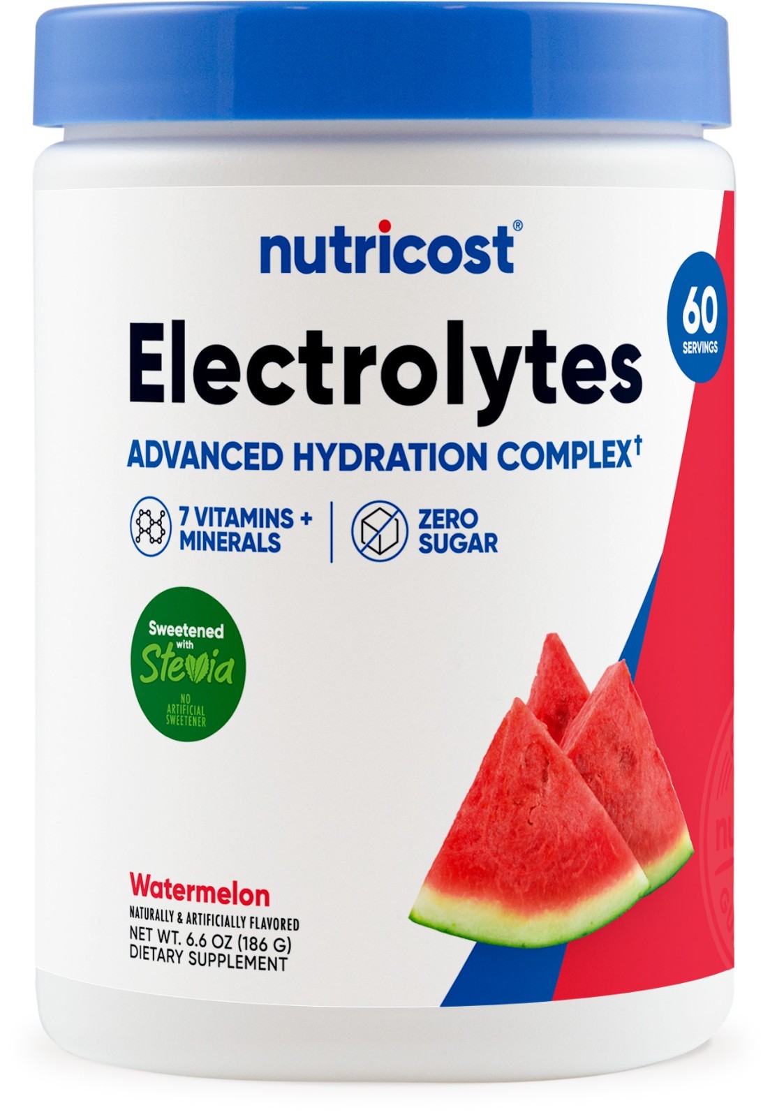 Nutricost Electrolytes Complex Powder (Watermelon) 60 Servings - Zero Sugar