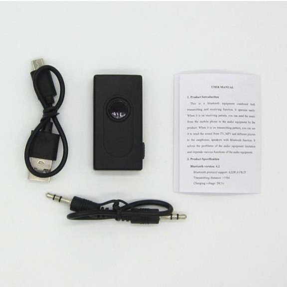 Universal Bluetooth Transmitter/Receiver 3.5mm Plug Jack Wireless Rechargeable