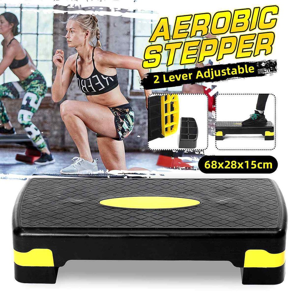 26" Aerobic Exercise Cardio Stepper with Riser