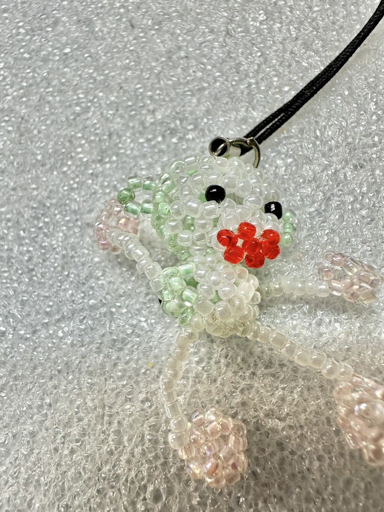 Handmade Seed Bead Adorable MONKEY Bag Charm