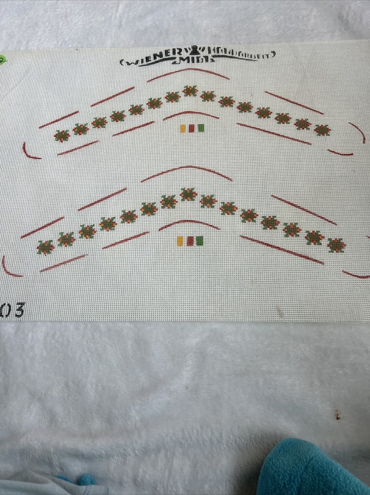 needlepoint canvas handpainted