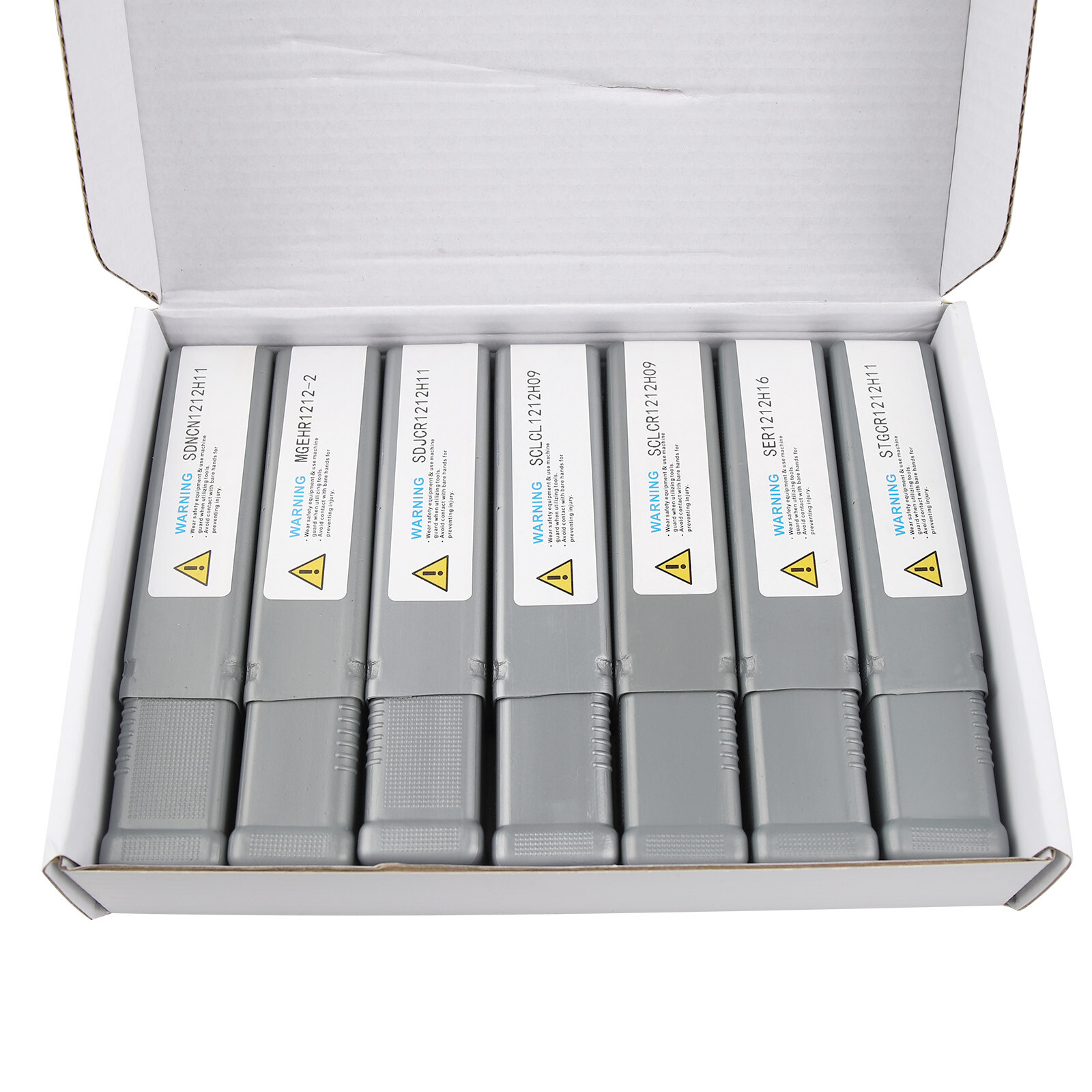 7PCS Lathe Turning Tool Holder Boring Bar Indexable Carbide Inserts Set Wrench