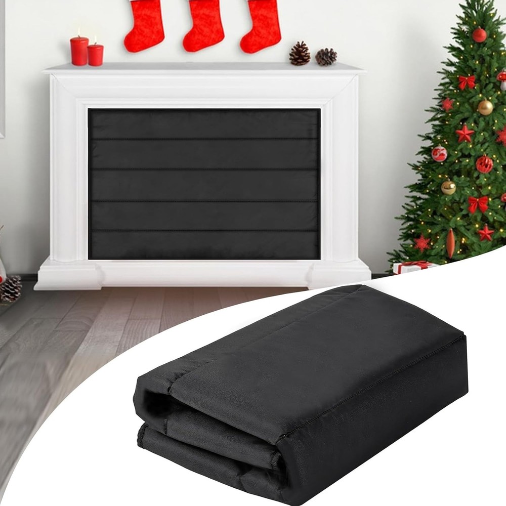 Fireplace Draft Stopper | Energy Saving Magnetized Cover