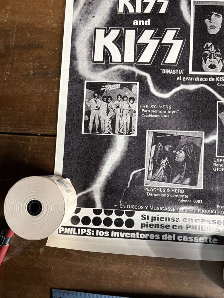 KISS SUPER RARE Spanish Promo Poster Repro