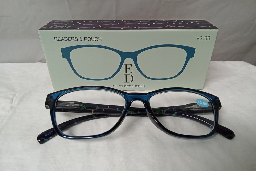 Ellen Degeneres Reading/Sun Readers Select Styles W/ soft Case