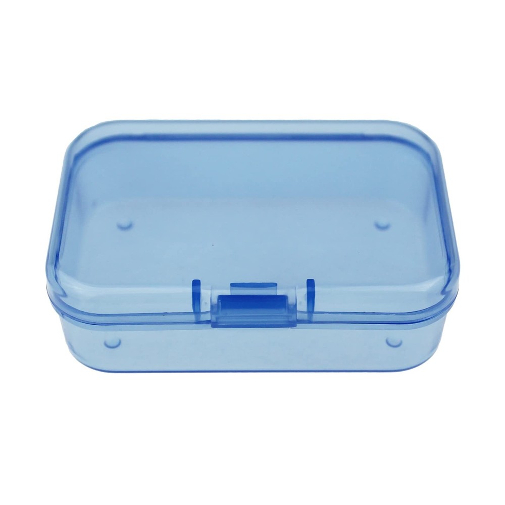 30 Pieces Mini Rectangular Plastic Boxes Empty Storage Organizer Containers w...