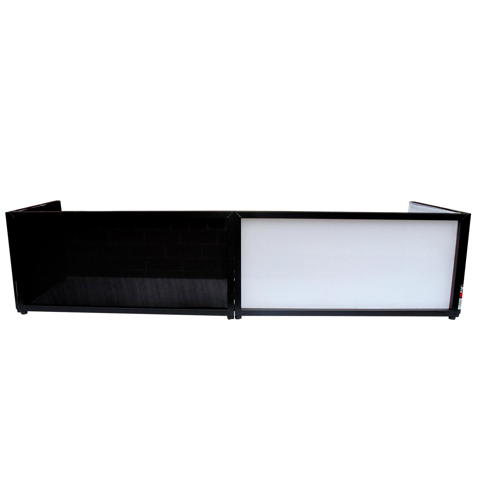 ProX XF-TTFB 6ft Table Top DJ Facade w/ Black Trim + Black & White Scrim
