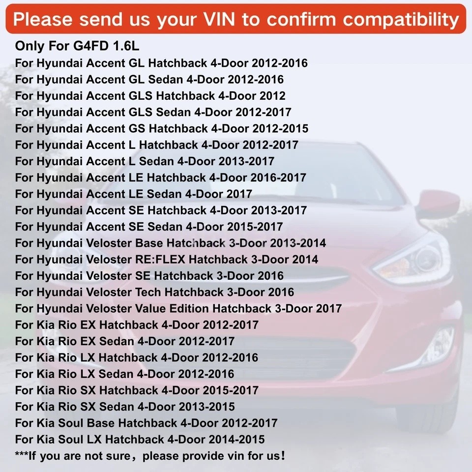 G4FD 1.6L Engine Assey Long Block GAS For Hyundai Tucson Kia Rio Soul 2012-2019