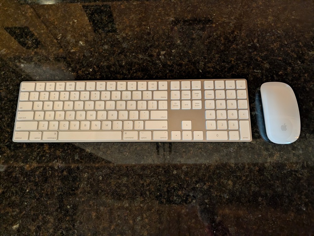 Apple Magic Keyboard with Numeric Pad and Apple Magic Mouse 2 Set Wireless