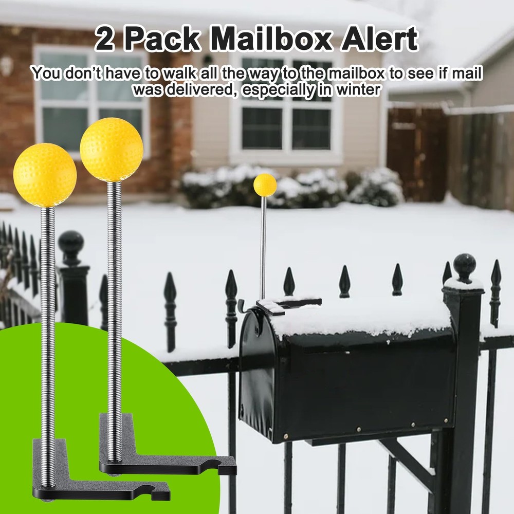 2 Pack Mailbox Notification Device Arrival Indicator Device Mailbox Alert A