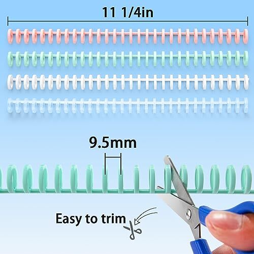 Binding Spines/Coils/Combs Easy to Open Close Adding Pages for Binding Machin...
