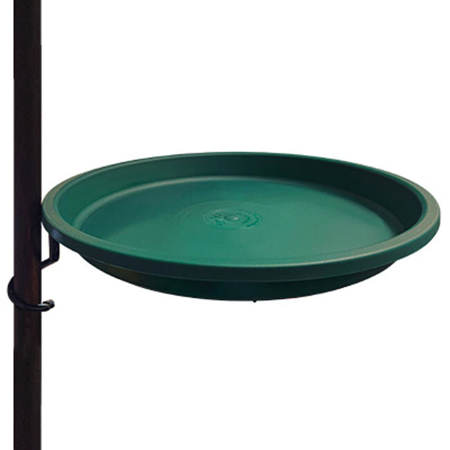 Erva Quick Connect Pole Mount Bird Bath, Green
