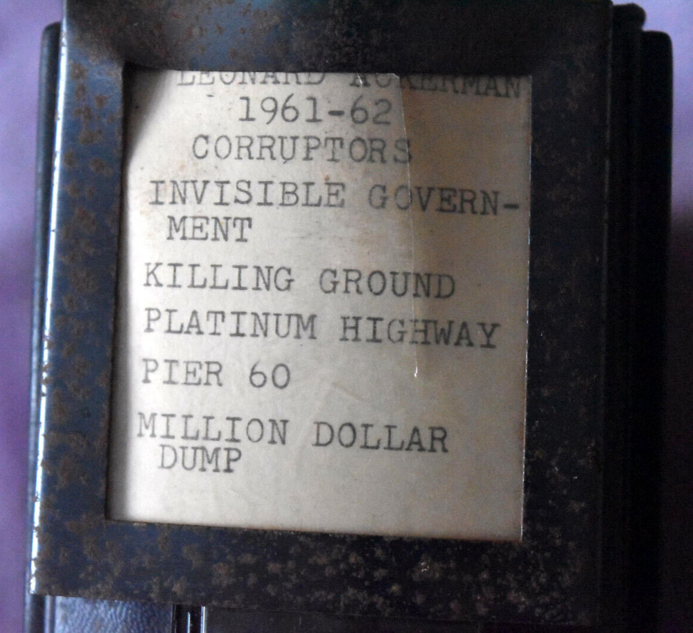 1961-2 " Target: The Corruptors " Original Screenplay Scripts.