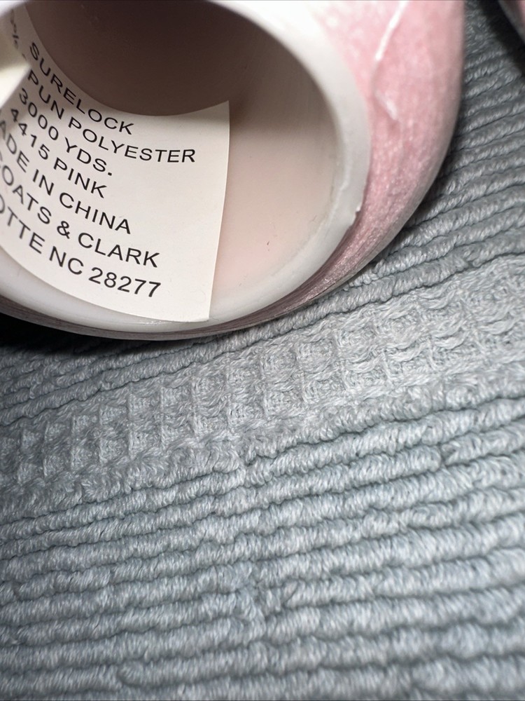 Coats Surelock 6 Spools 4415 Pink Polyester Thread, Multi-purpose, 3000 Yds