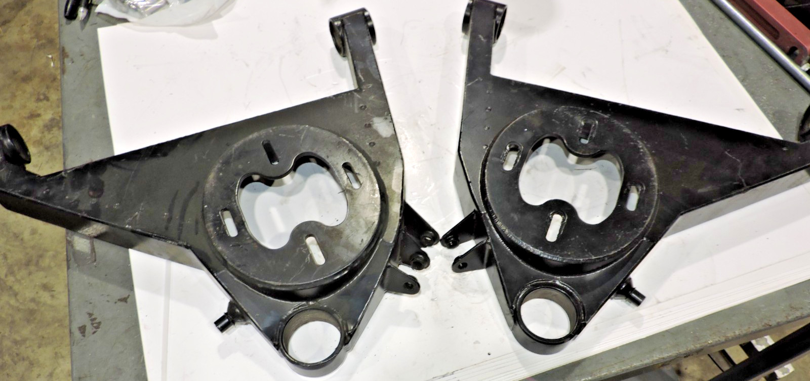 (2) Tig Welded lower control arms adjustable buckets pair NASCAR ARCA