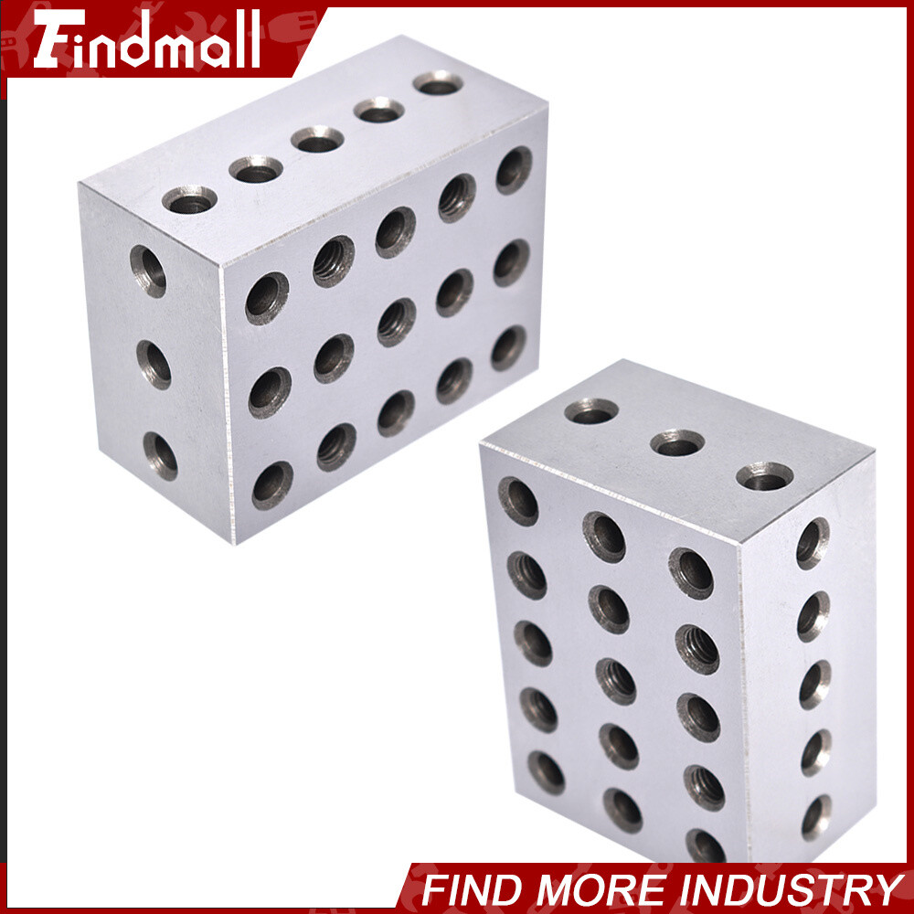 Ultra Precision 1 Matched Pair 2-3-4 Blocks 23 Holes .0002" Precision New
