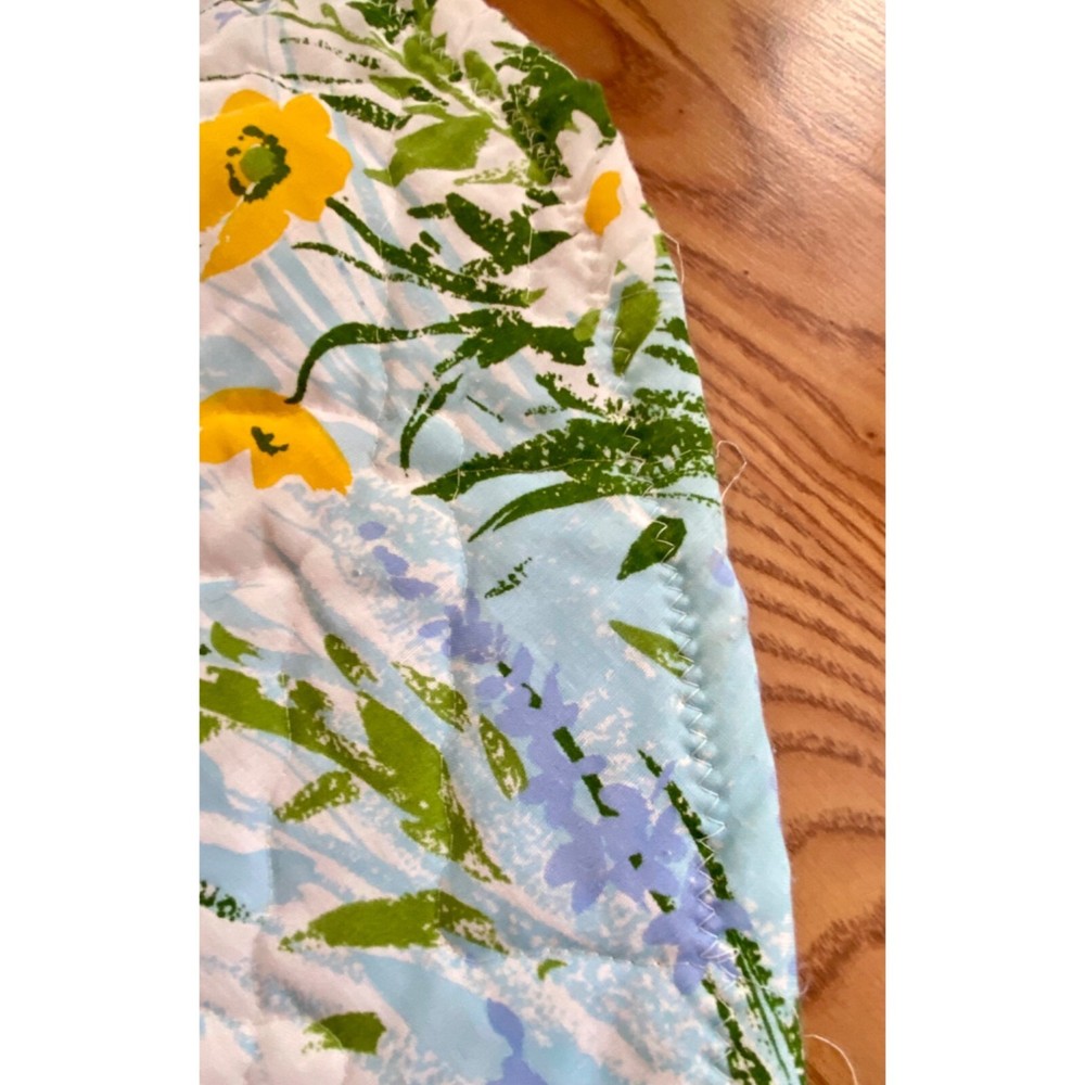 Daisy Pattern Bed Bedroom Spread & 2 Pillow Case Set Flower Handmade READ