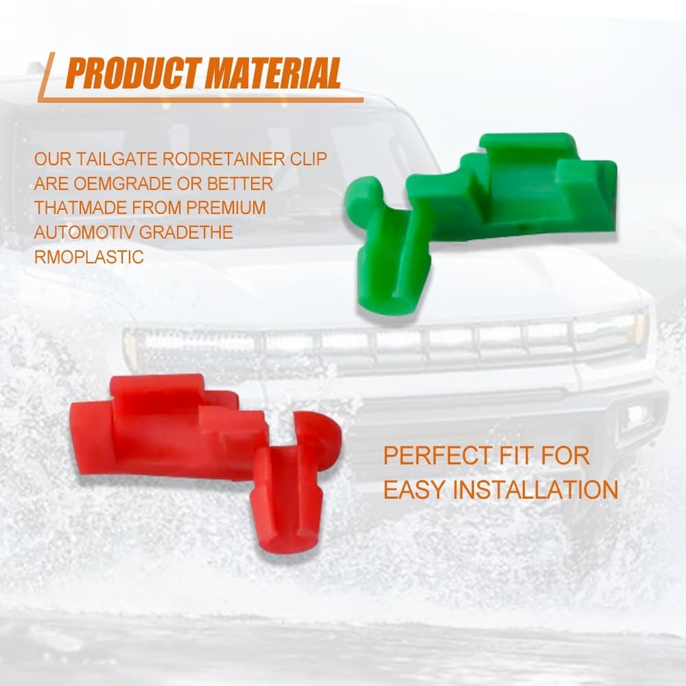 10PCS Tailgate Handle Rod Clip, Auto Tailgate Accessories Left and Right Hand...