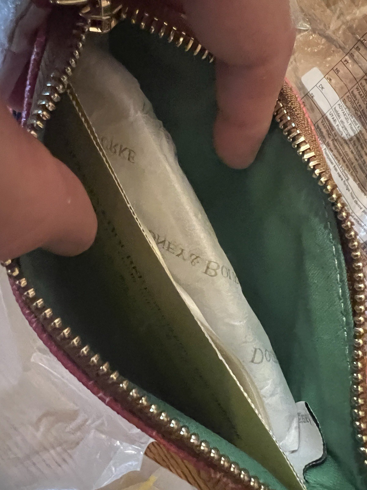 Disney Dooney & Bourke Christmas Cosmetic Case NWT