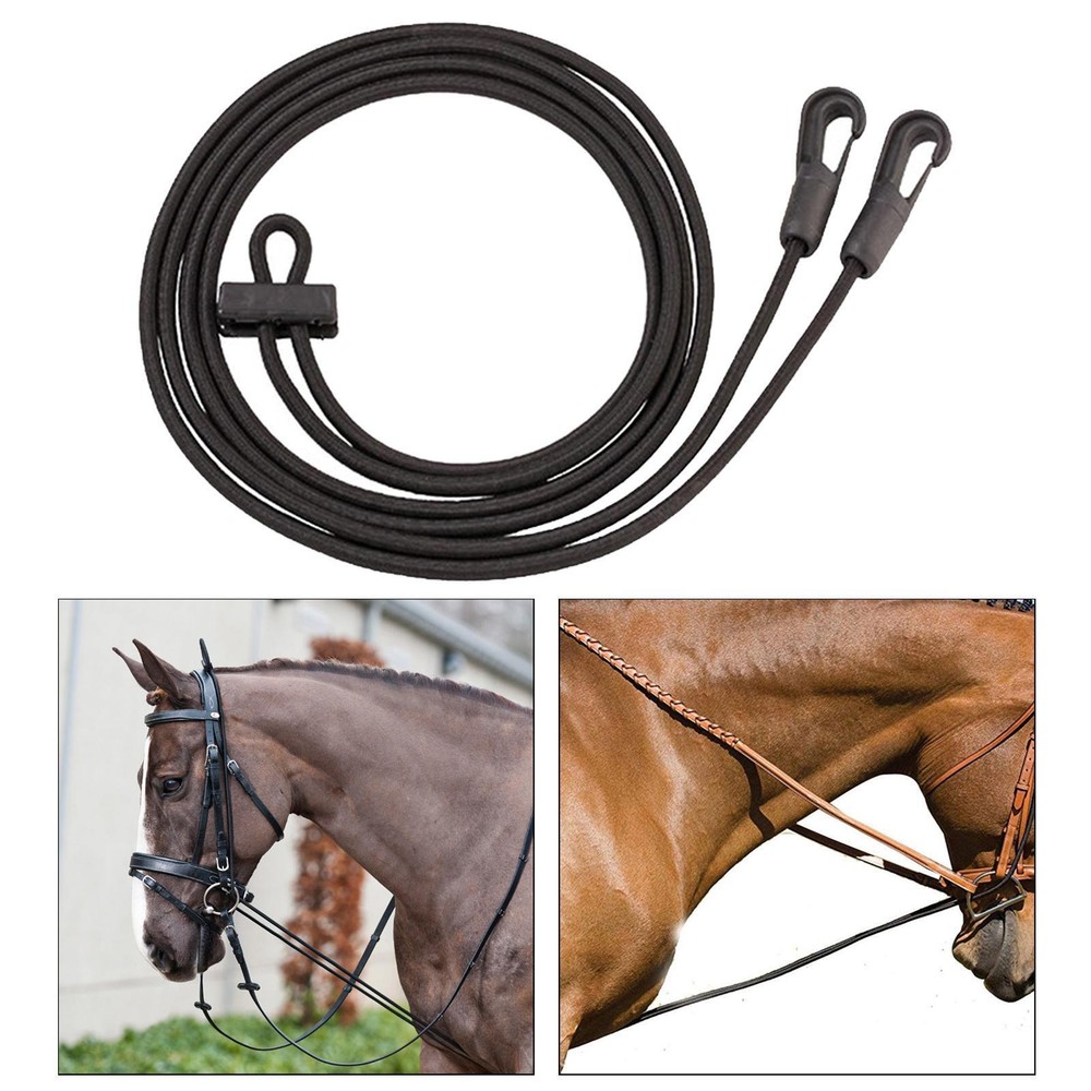 Pulling Training Rope Flexible Durable Horse Auxiliary Reins for Correct Aid