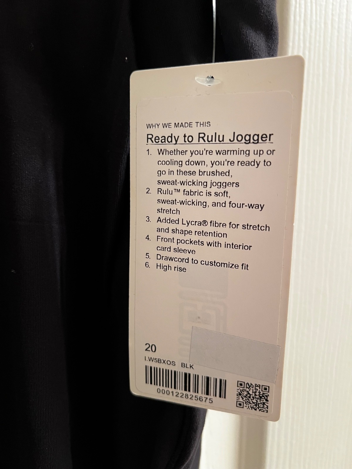 Lululemon Ready to Rulu Black Jogger 20