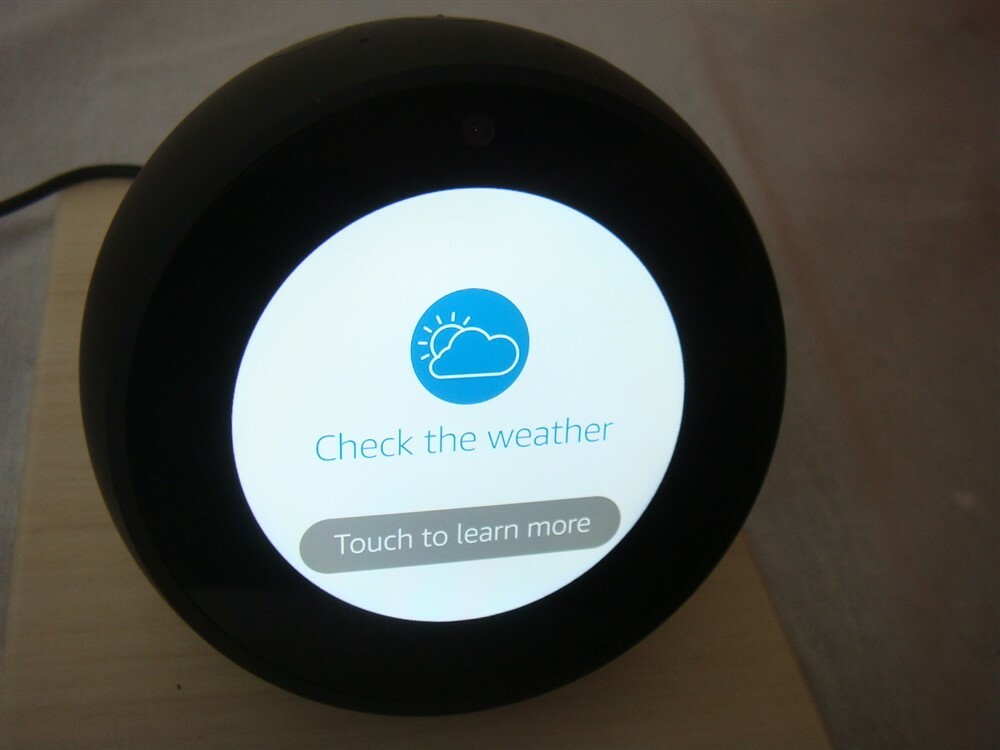 AMAZON ECHO SPOT SMART SPEAKER BLACK DEMO UNIT - READ!