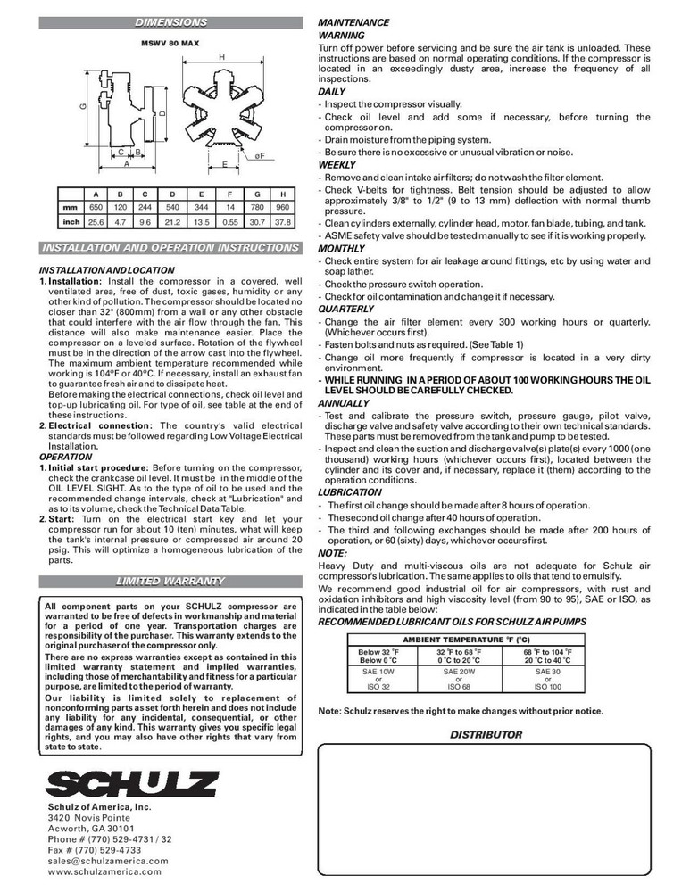 SCHULZ REPLACEMENT PART - STRAIGHT FITTING - 60259501 - MSWV-80 MAX PUMP
