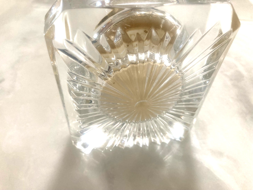 Staiger Oval Crystal Desk Clock Working