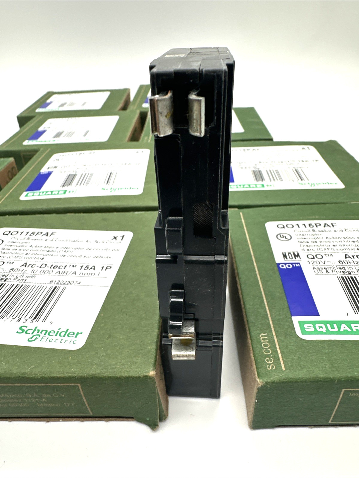10 PCS SQUARE D QO115PAF QO 1P 15AMP AFCI ARC-FAULT CIRCUIT BREAKERS*new*