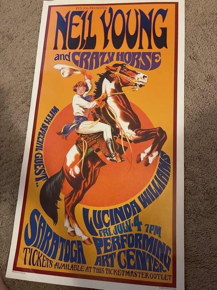 Neil Young & Crazy Horse / Lucinda Williams Reproduction Poster