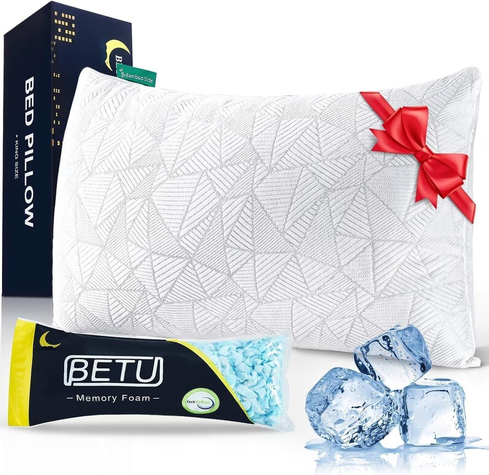 Cooling Pillow - Shredded Memory Foam for a Refreshing Sleep Experience
