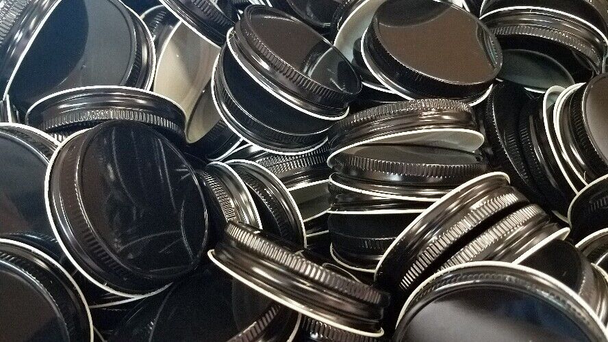 METAL LIDS (70-450) for 12 oz & 16 oz Glass Jelly Jars (12-24-48 count)
