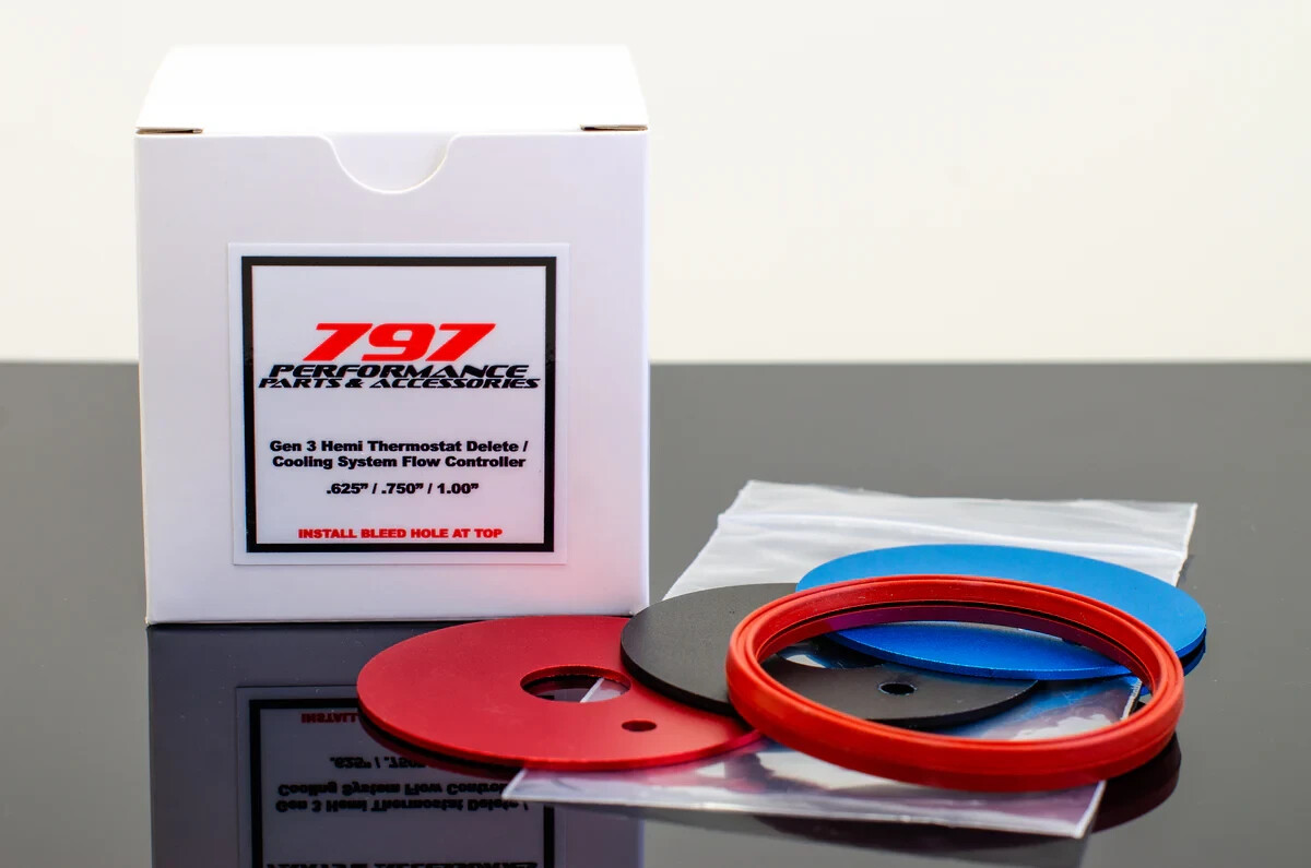 Hemi Racing Thermostat Delete Flow Restrictor 5.7 6.1 6.4 6.2 Hellcat Gen 3 Hemi