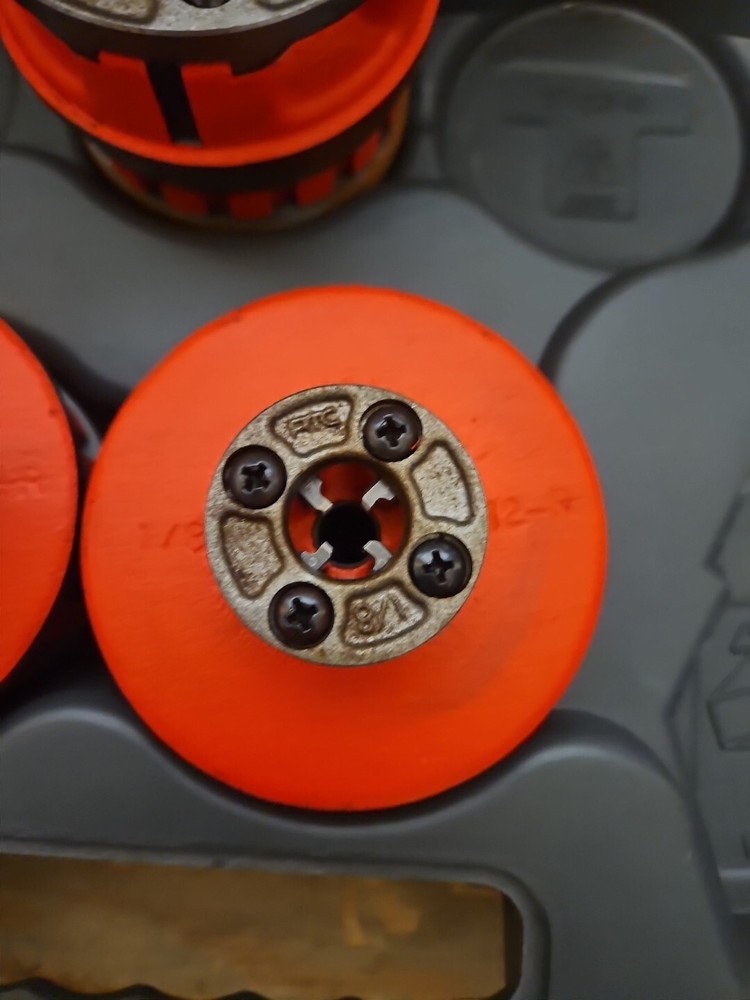 Rigid Pipe Threading Set 2" 1 1/4" 3/4" 1/4" and 1/8" Partial Set