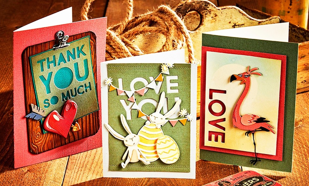 Sizzix Thinlits Bold Text #1 7pc set #665847 Retail $34.99 designer Tim Holtz