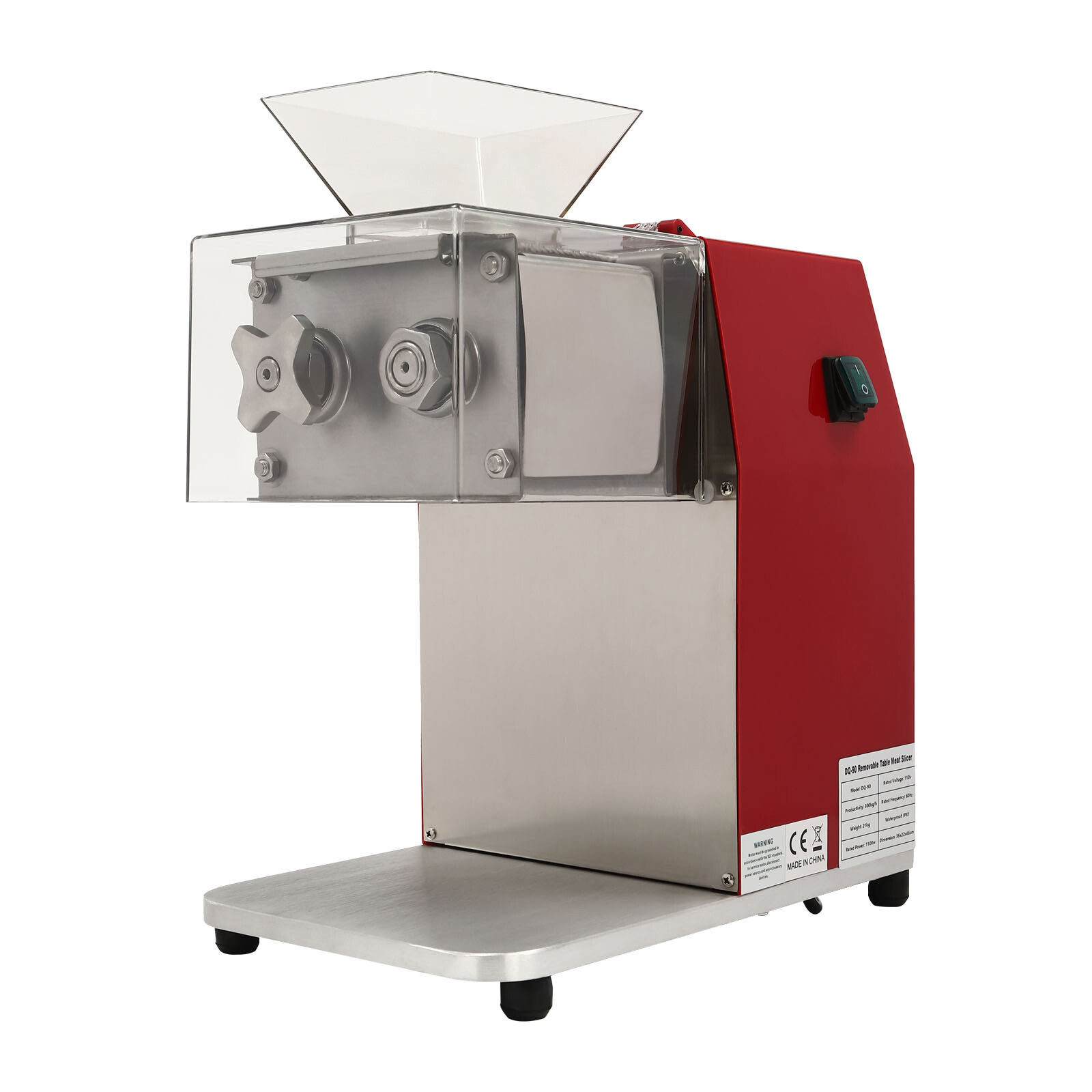 Commercial Electric Meat Cutter Slicer Shredding Cutting Machine Kitchen 1100W