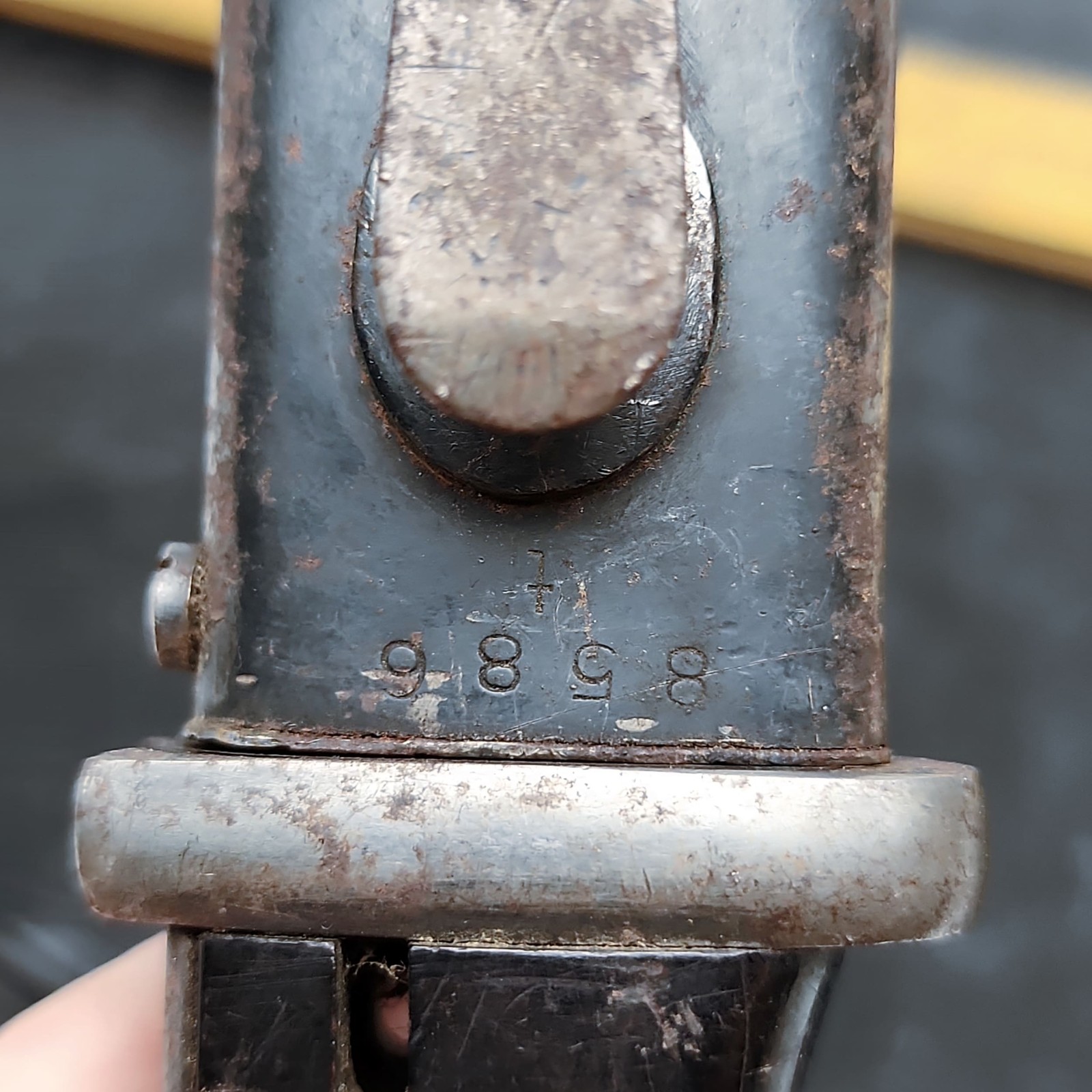 WWII German S84/98 Bayonet K98 Rifle 41fnj 9858 w/Matching Scabbard Knife