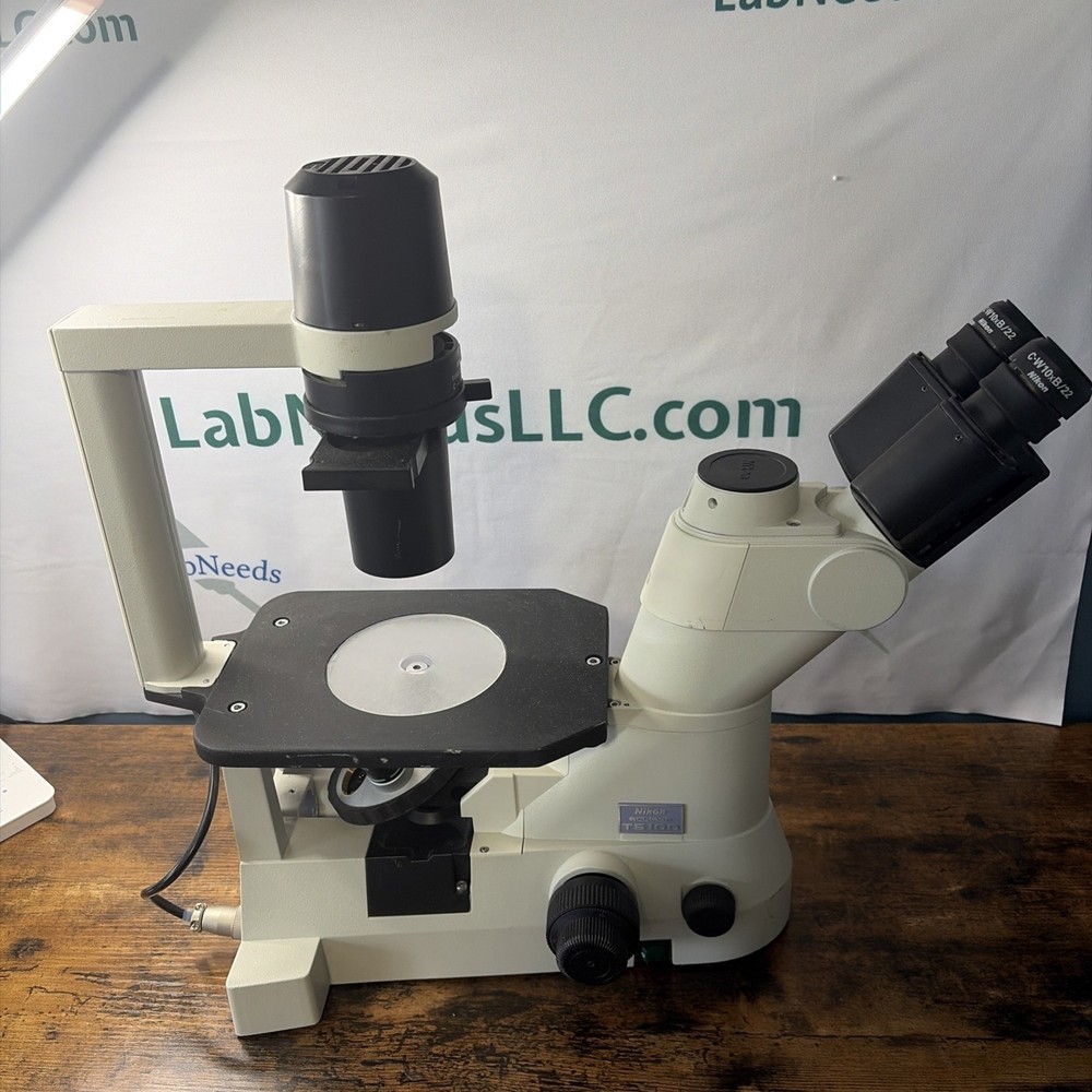 Nikon TS100 Inverted Microscope Phase Contrast 2 Objective 10x / 20x