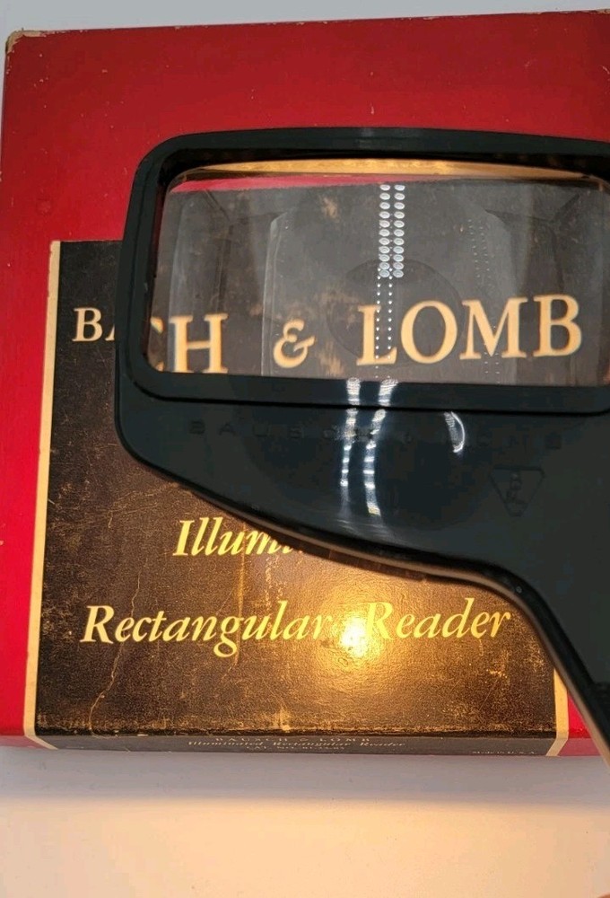 VTG Bausch & Lomb Illuminated Rectangular Reader Magnifier TESTED