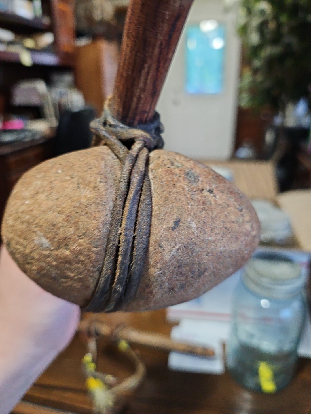 native american stone tomahawk date unknown