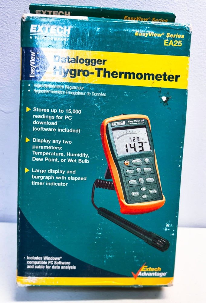 Extech EA25 Easy View Hygro-Thermometer and Datalogger