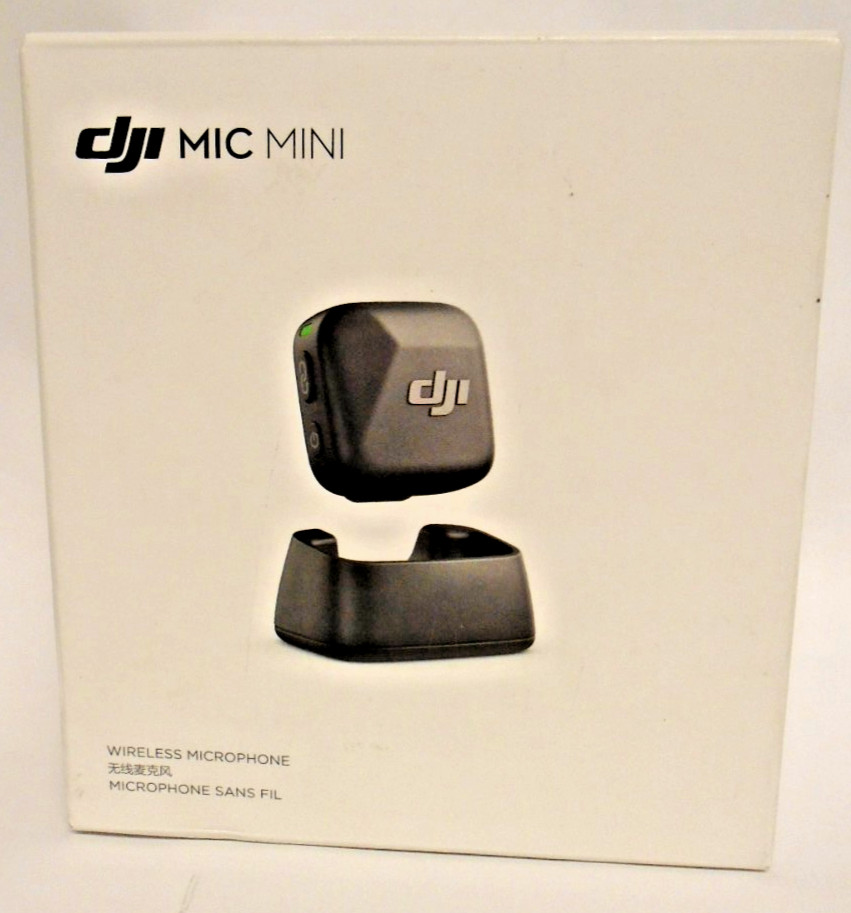 DJI Mic Mini Transmitter Wireless Lavalier Microphone Ultralight Black Free Ship