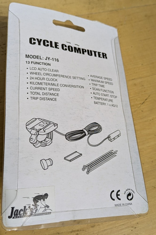Wired Bicycle Computer Jing Yi JY-116