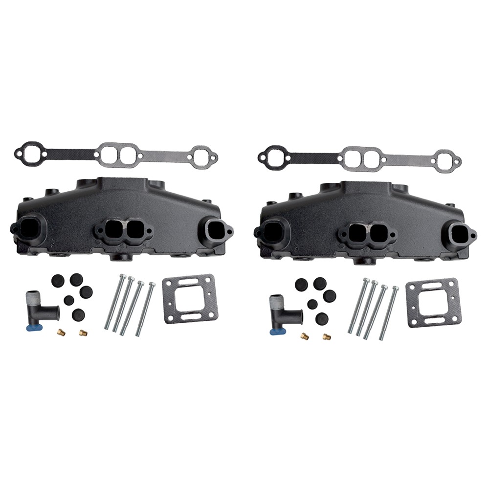 2Pcs Exhaust Manifold for Mercruiser Marine 5.0 305 5.7 350 1983-2002 18-1953-2