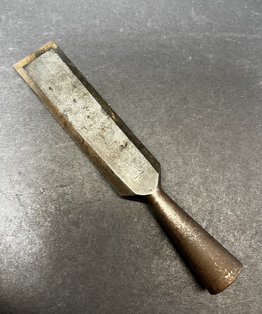 Vintage T.H. Witherby Winstead Edge Works 1" Beveled Edge Socket Chisel - USA